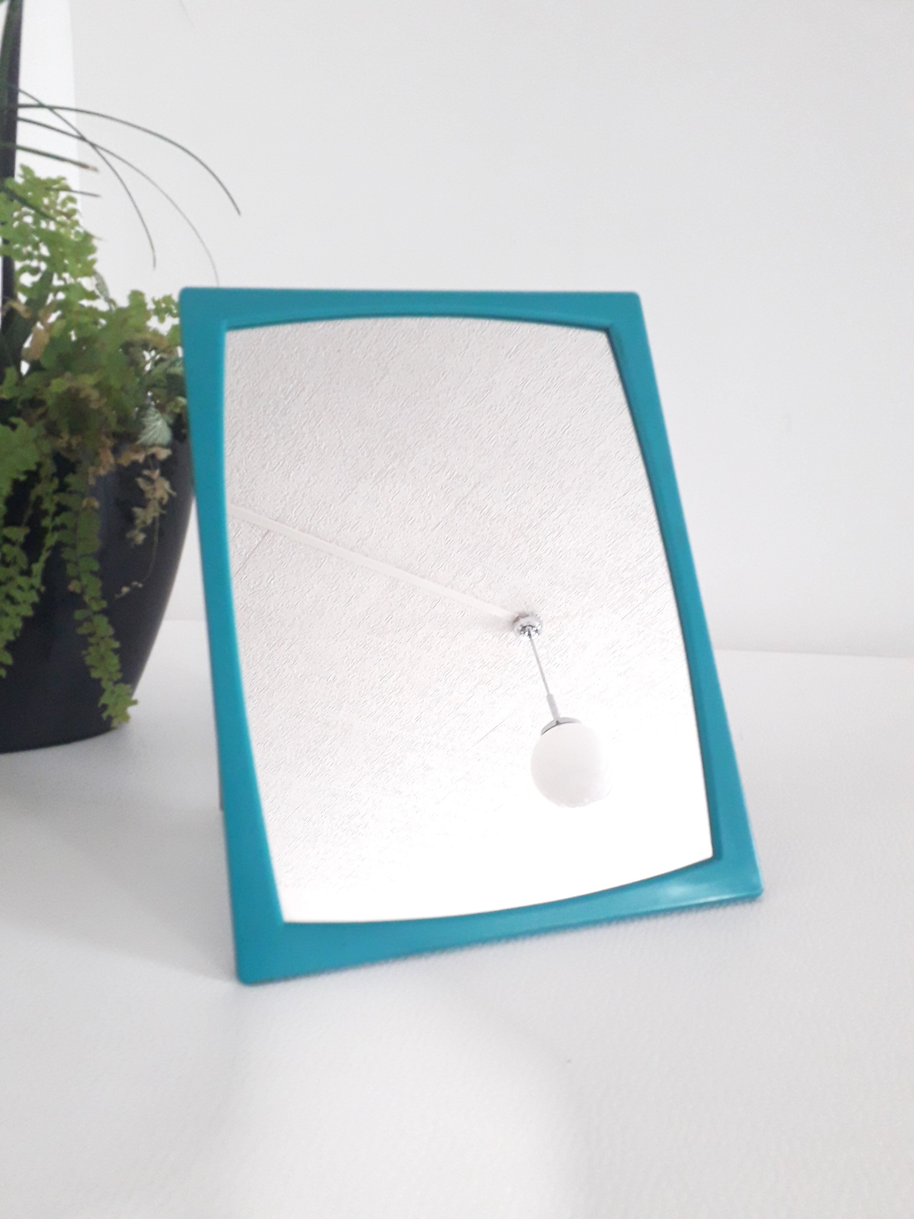 Vintage barber mirror Clément Gaget '' CLE '' Blue plastic - 1900