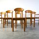 Set of 6 Scandinavian solid pine wood dining chairs by Rainer Daumiller for Hirtshals Savvaerk