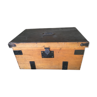Coffret boîte bois transport école