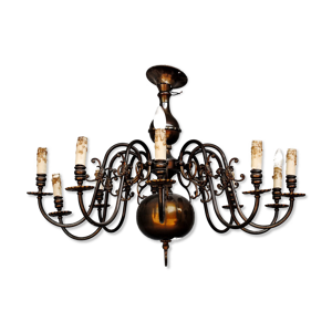 Lustre de style Hollandais en cuivre