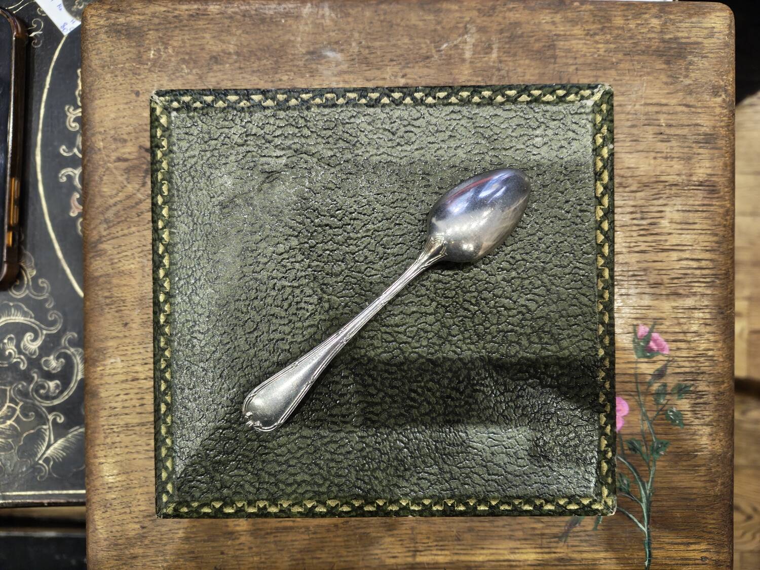 Christofle spoons model Crossed Ribbons
