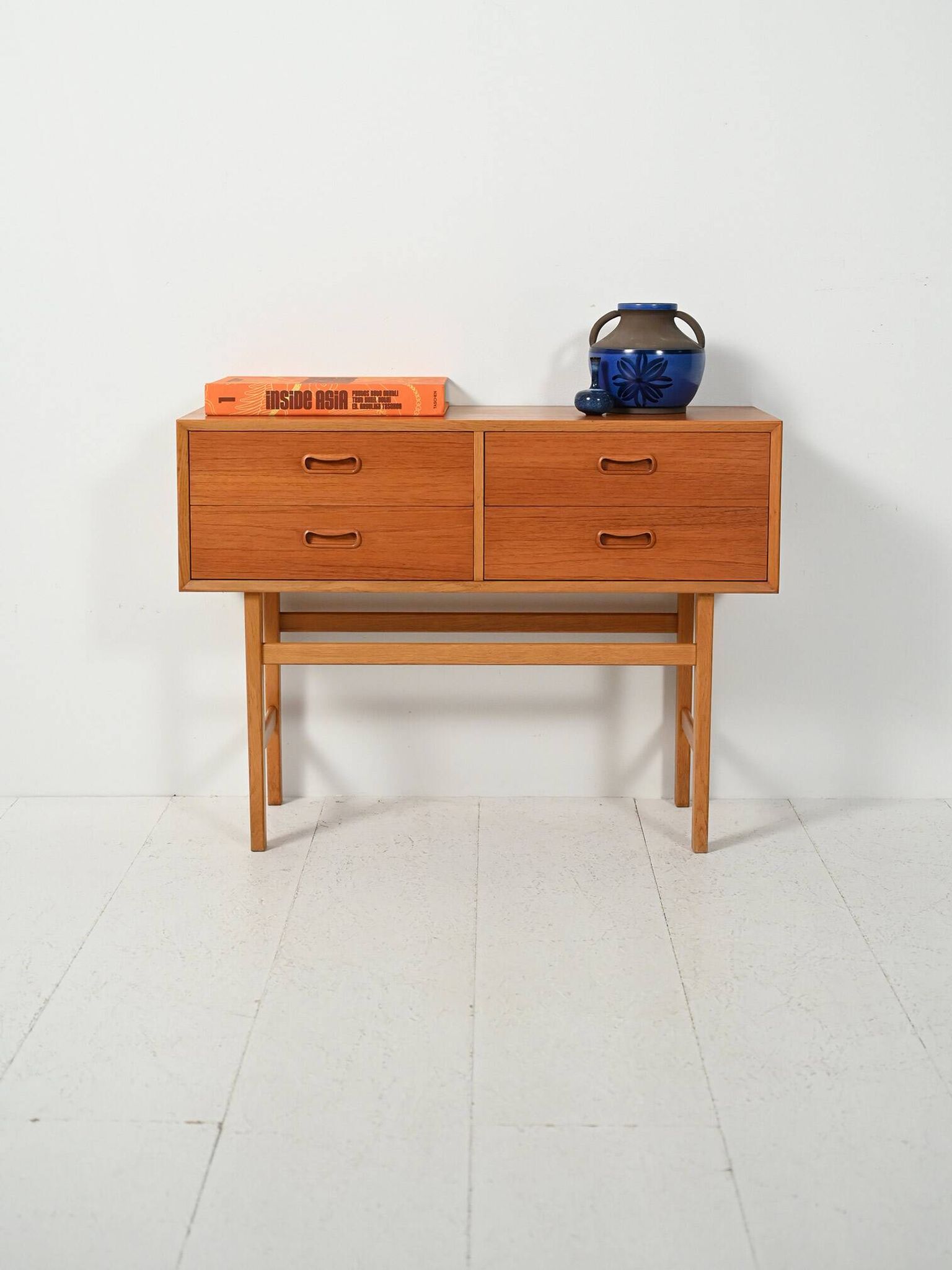 Scandinavian entrance cabinet from the 1950s–60s in teak and oak