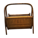 Vintage rattan magazine holders