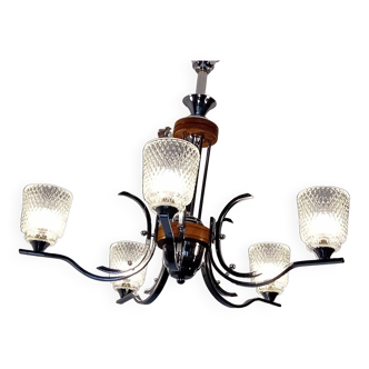 Large Art Deco chandelier from the 30s/40s