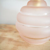 Pink opaline wall lamp