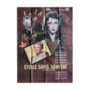 Affiche originale 1945 étoile