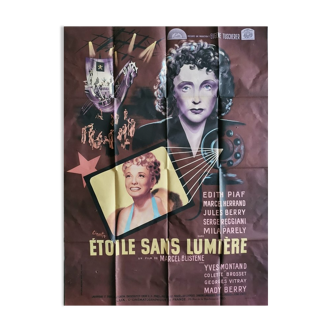 Original poster 1945 star snas light Edith Piaf Cinart Marcel Blistene Reggiani
