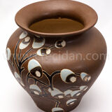 Vase brun Art Déco