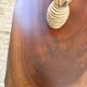 Table basse années 50 plateau bois exotique XXL