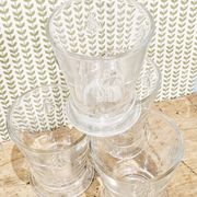4 water glasses called "cups ' La Rochère for Museum of Paris