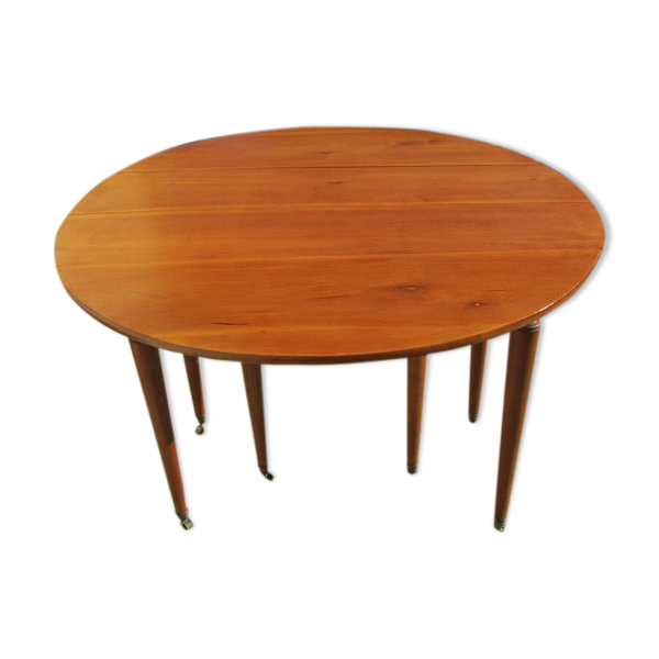 Round Table 6 Feet To Knock Down Opening Cherry Selency Opening Cherry Selency, Round Opening Table