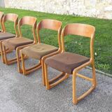Set of 6 Baumann sled chairs