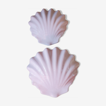 2 shell sconces