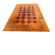 Large vintage shaggy carpet DESSO Menuette 200x300 cm orange & brown 1970