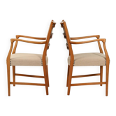 Paire de chaises en teck "Futura" par David Rosén