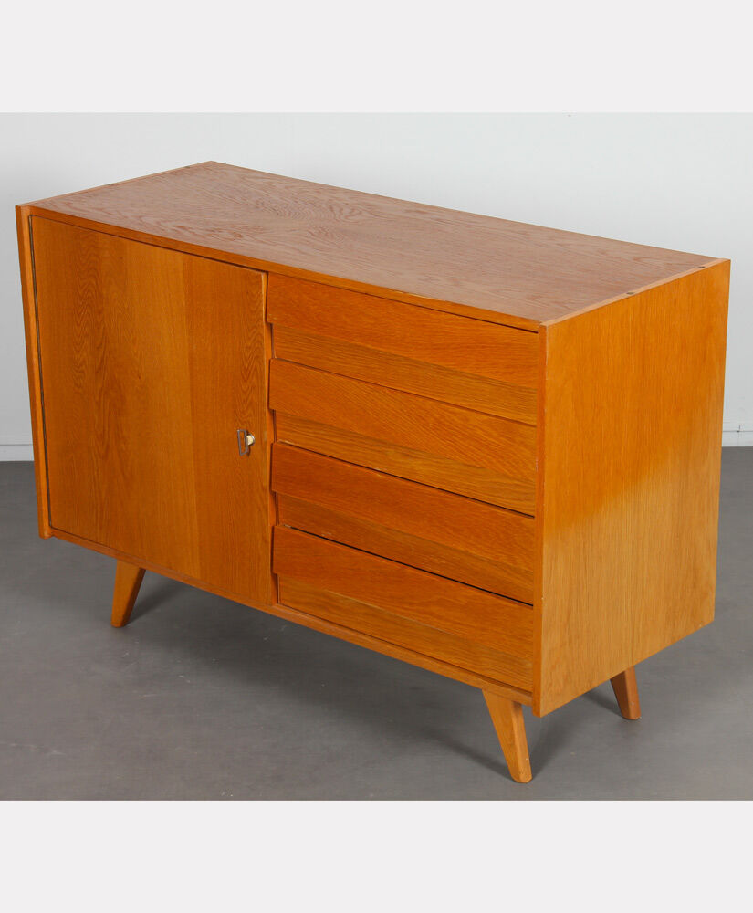 Vintage oak storage by Jiri Jiroutek, model U-458, 1960