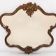 Medium vintage mirror in dark brown wood, Europe, 1960.