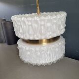 50s molded glass pendant light