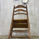 Vintage straw armchair
