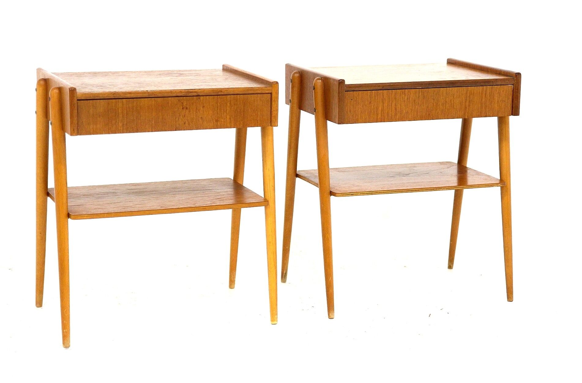 Set de 2 tables de chevet en teck, Carlström, Suède, 1960