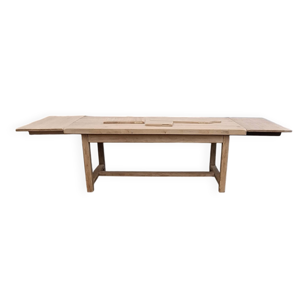 Table de ferme avec rallonges  rénovée