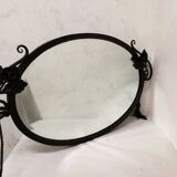 Miroir Art Déco En Fer Forgé