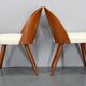 Chaises restaurées en noyer des années 1960 par Antonin Suman
