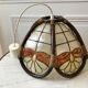 Suspension in mother-of-pearl and bamboo / rattan 70s