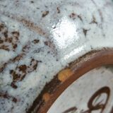 Empty pocket bowl signed Le Murier Gustave and Micheline Reynaud, Vallauris