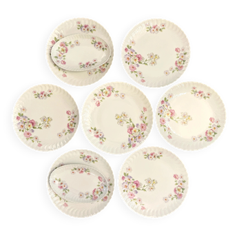 Camille Tharaud - 12 assiettes et 2 raviers en porcelaine de Limoges