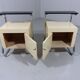 Set of 2 tubular bedside tables from the 50s
