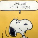 Snoopy 1958 "Weekend" poster