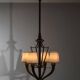 Art Deco Bronze Chandelier attributed to Emilio Lancia for Italo Carlotti, Italy, 1930s