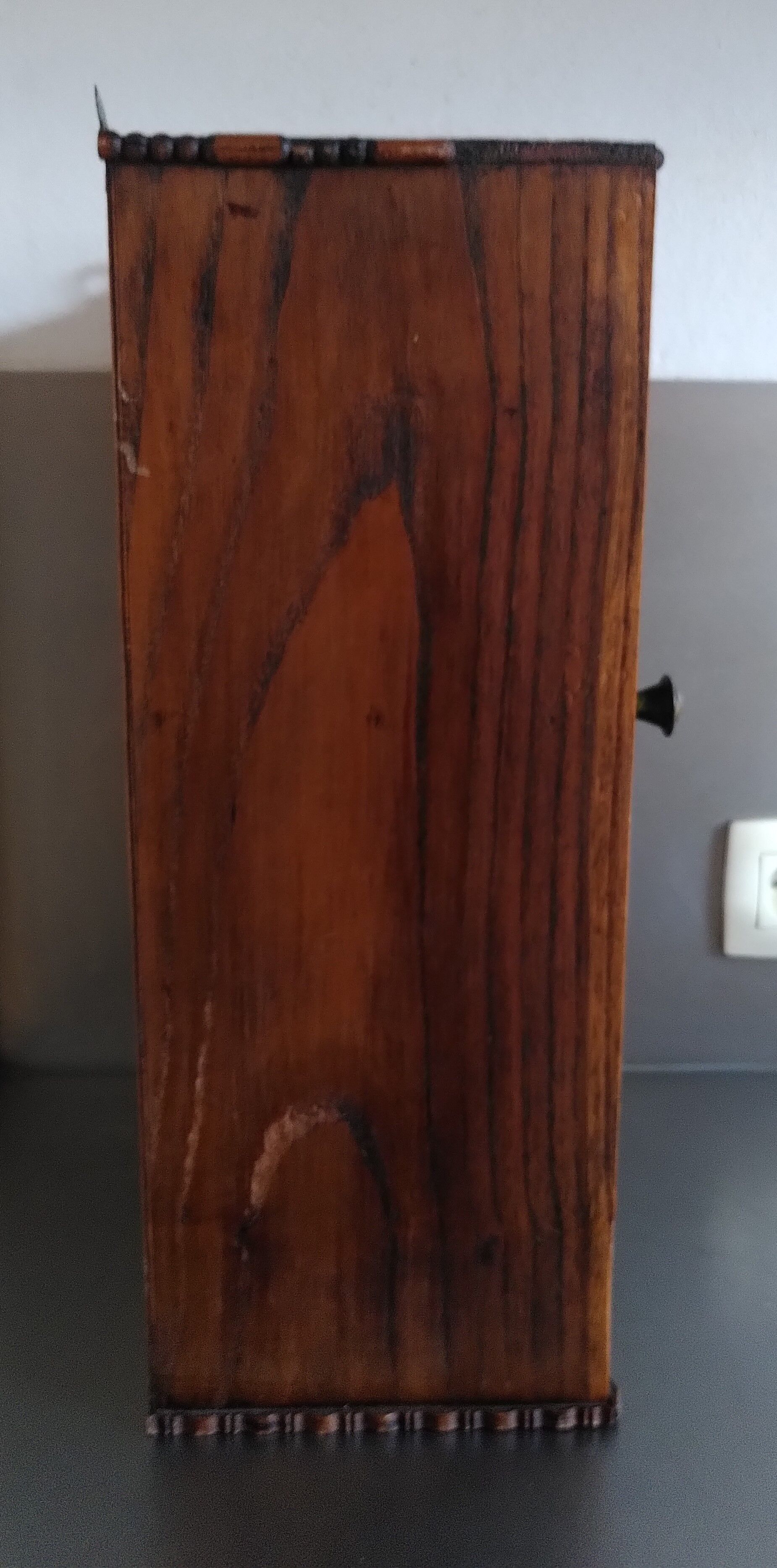 Medicine cabinet with beveled mirror