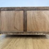 Terracotta painted wooden sideboard