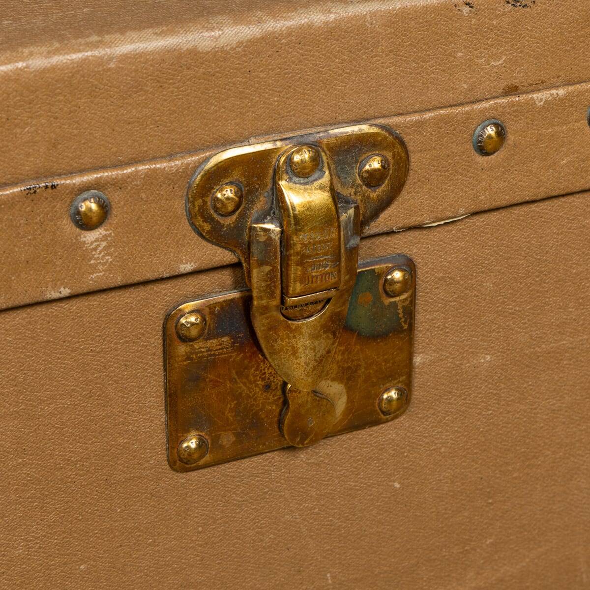 Vintage 20thC Louis Vuitton Car Trunk In Grey Vuittonite Canvas, Paris