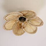 Palm leaf chandelier,45 cm natural palm leaf