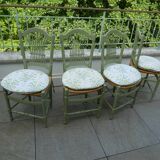 Set of 4 mulched chairs model Giverny