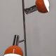 Space age floor lamp with 2 spots by Hustadt Leuchten, Germany, circa 1970.