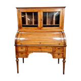 Louis XVI period cylinder office in blond mahogany around 1760-1780