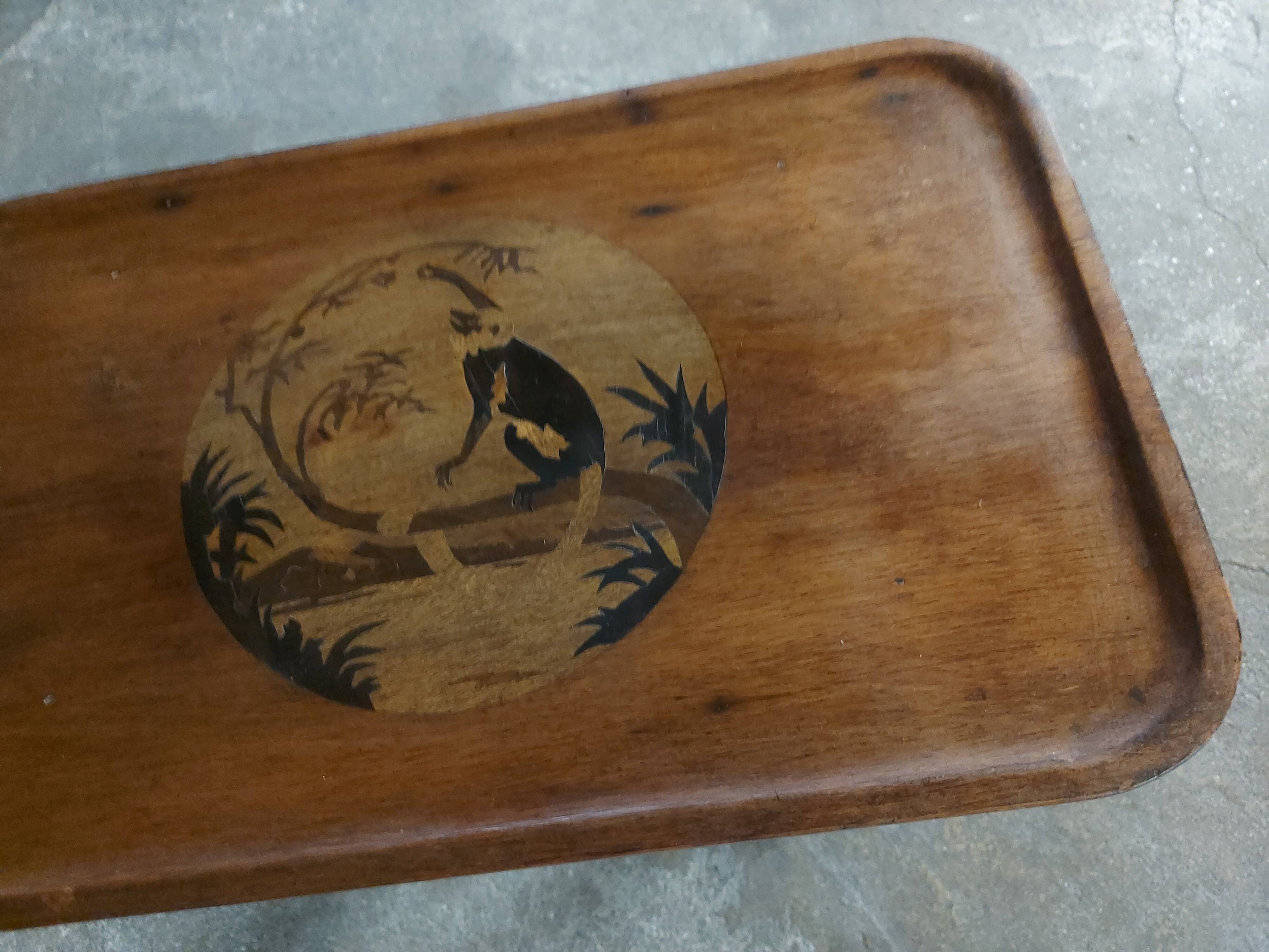 Art Deco marquetry side table