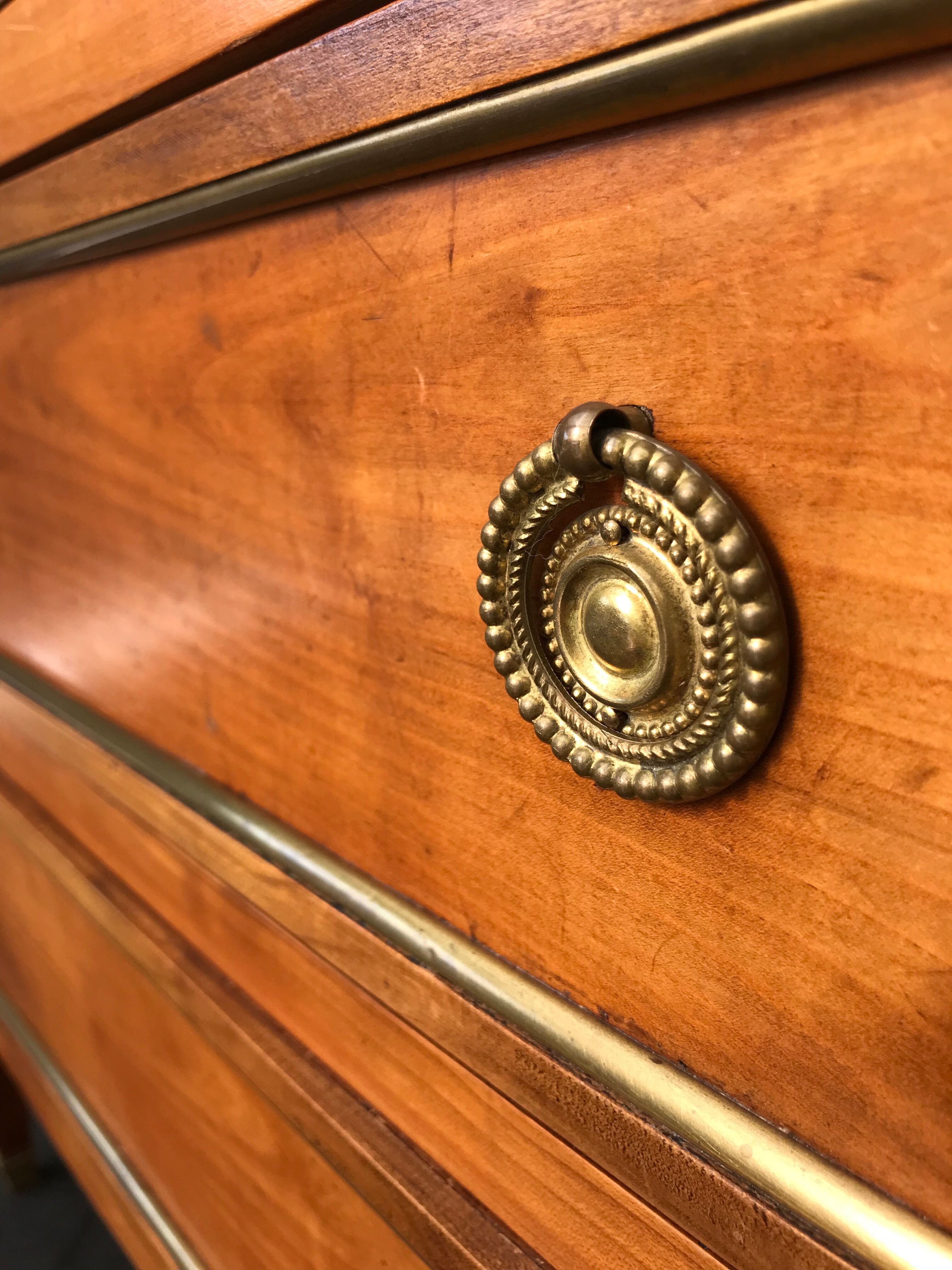 Small secretary English donkey back office Madame 3 drawers