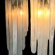 Pair of sconces " called murano waterfall " by carlo nason for mazzega