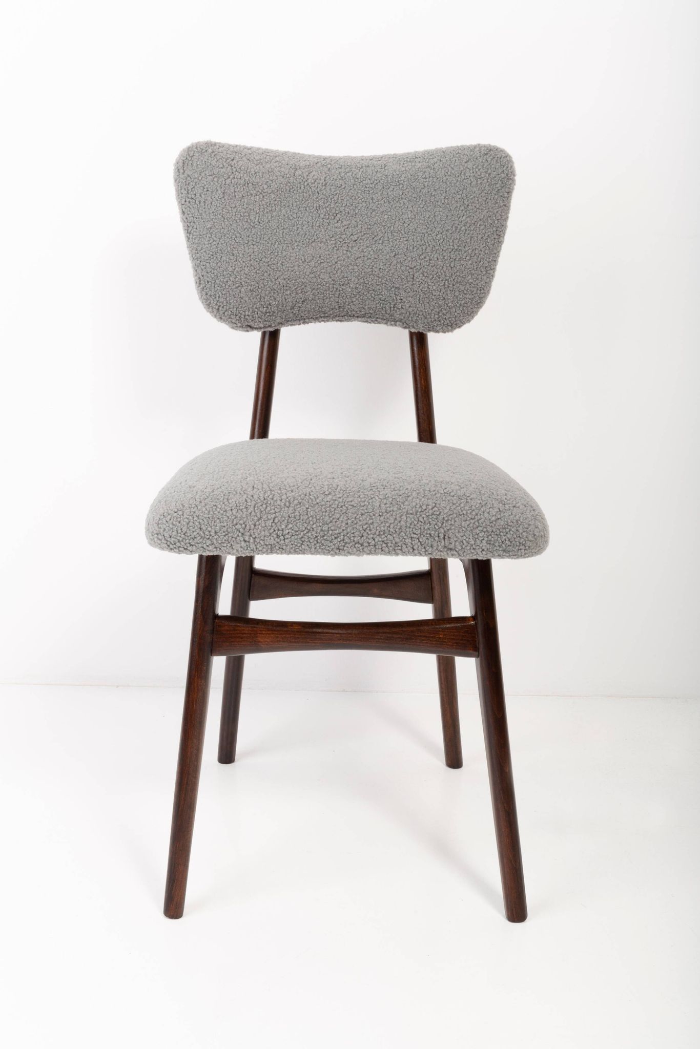 Grey Bouclé Chair from the 20th Century, 1960s