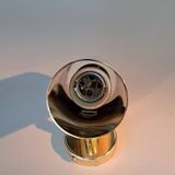 Modernist wall lamp in gilded brass, Italy 1970/1980.