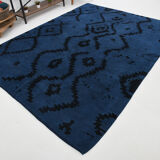 Navy Blue Hemp Carpet Rug,293x219Cm