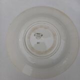 Assiette creuse motif rose Luneville