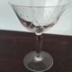 4 champagne glasses in engraved crystal
