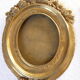 Beautiful pair of frame photo bronze gilded bronze miniature photo