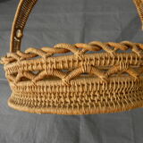 Round basket old braided.